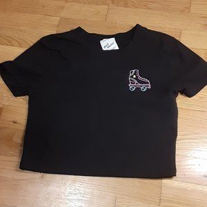 Cute Roller skate crop top
